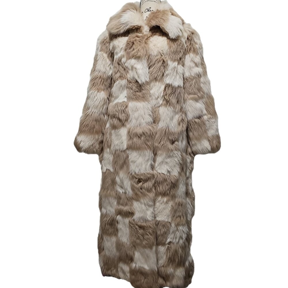 NewReal Toscana Sheepskin Coat Jacket Stroller Louis Vuitton Damier No Mink Fox